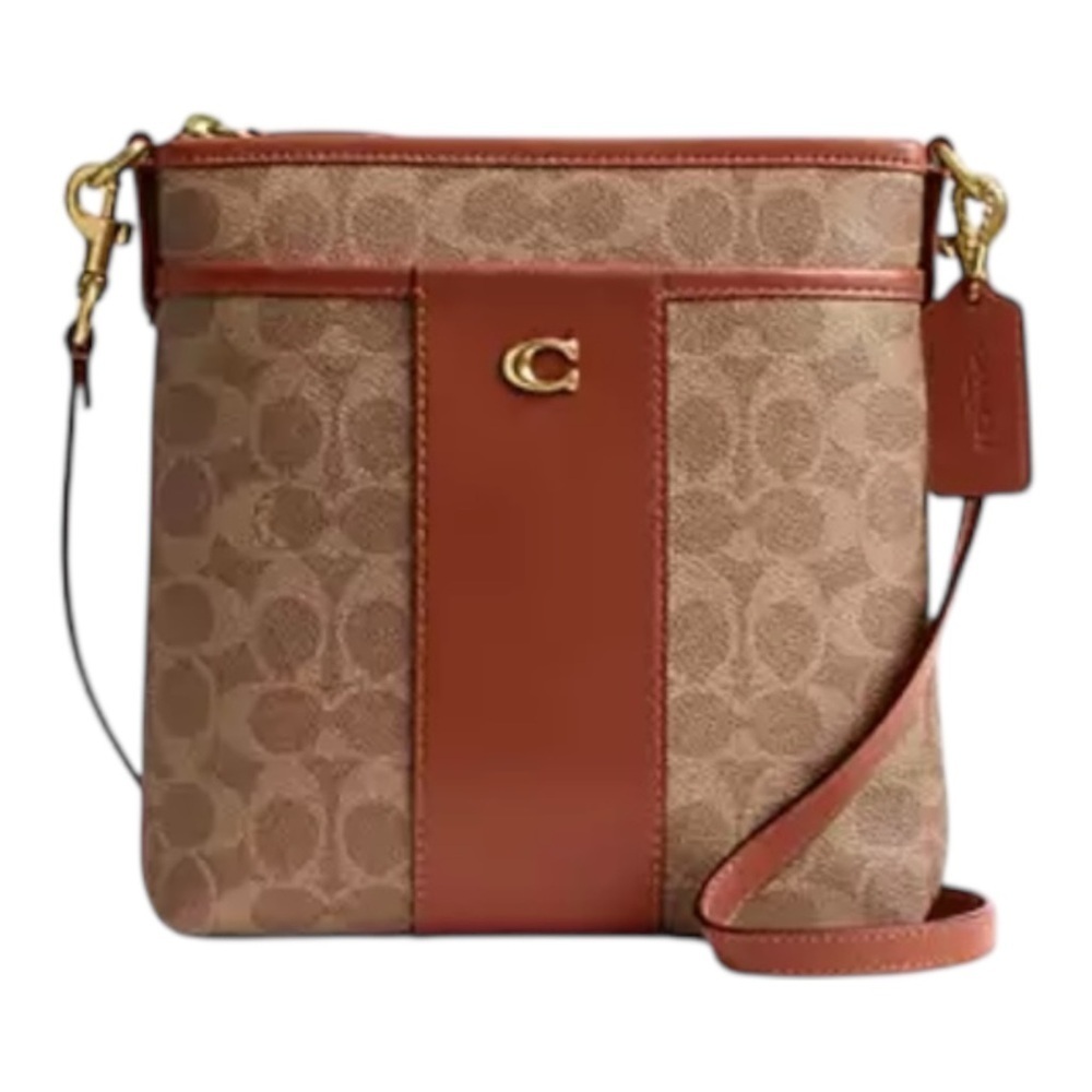 Coach Brown and Tan Crossbody Bag